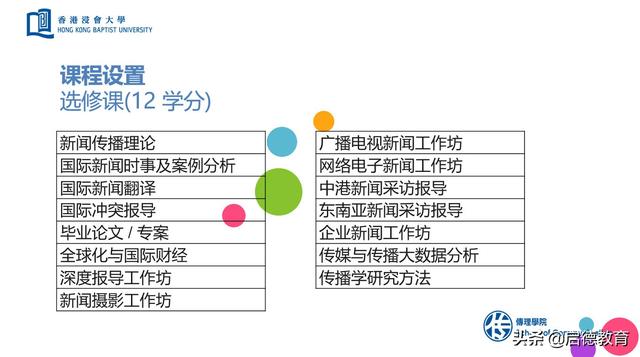 在亚洲第一的传媒院校香港浸会大学读硕士，收获世界名企入场券