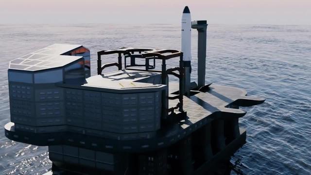 SpaceX未来海射平台被意外发现，距星舰海上发射还要多远？