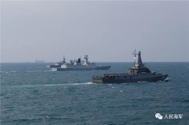 中国新加坡海军联合演习，现场图来了