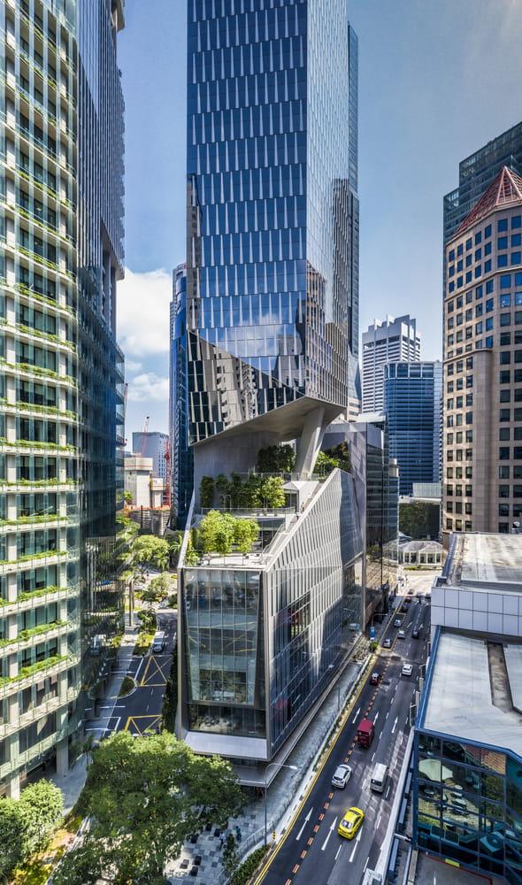 新加坡鬼才设计，悬浮的水晶办公大楼与空中花园完美融合