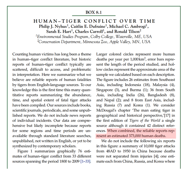 可怕的食人虎，200年吃了37万人，老虎为什么会吃人？