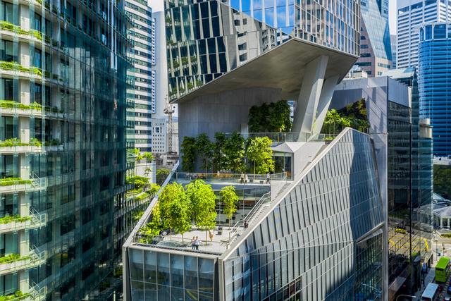 新加坡罗敏申路18号大楼——办公楼中的架空花园