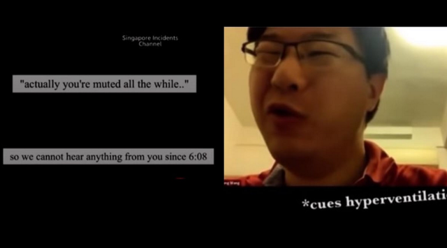 新加坡国大教授上网课开启自嗨模式，全程静音、完全进入无我境界