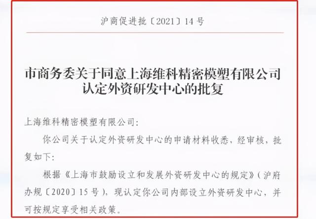 闵行区2021年首家外资研发中心获认定 全区外资研发中心总数达43家