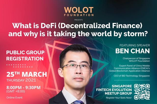 Ben受邀至新加坡金融科技研究小组作DeFi专题英文演讲