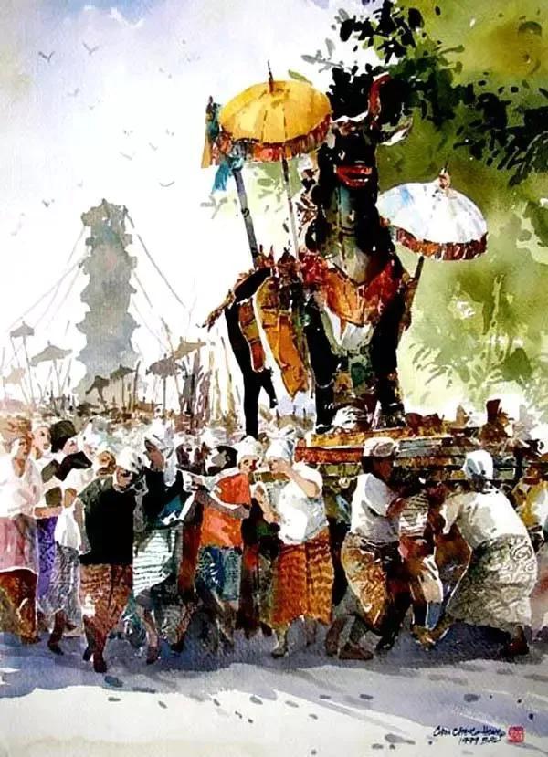 陈长豪水彩画