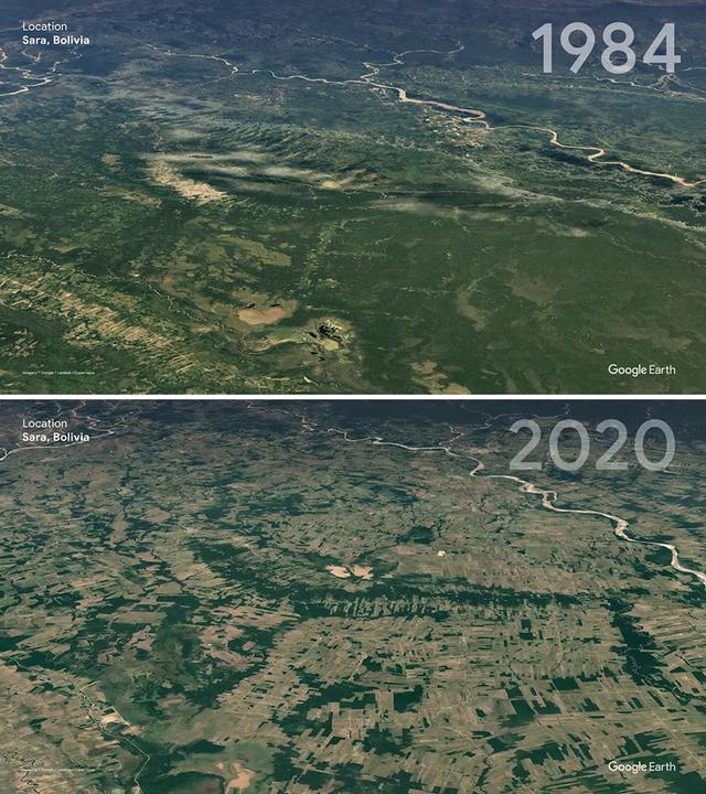 14张卫星拍摄的地球30年对比照，30年前迪拜还是一片沙滩