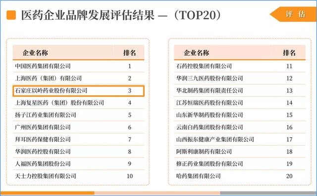 环球时报发布“医药企业品牌发展指数”，以岭药业位列第三