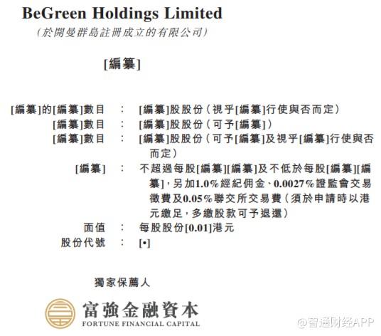 新股消息 | 新加坡综合环境服务商BeGreen三闯港交所创业板