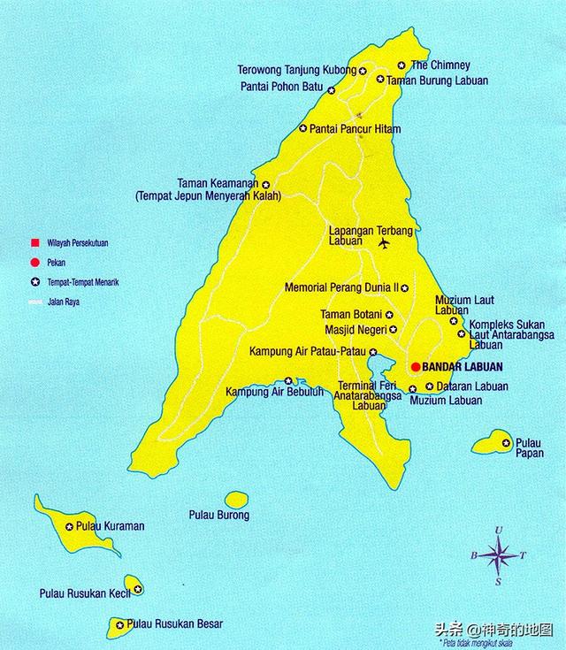 地图上的那些岛屿（17）纳闽岛(Labuan)