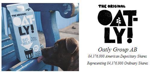 瑞典燕麦奶品牌OATLY将赴美上市：在中国拥有9500个零售点 公司仍连续亏损
