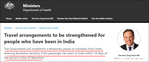 回国还得坐牢？澳大利亚颁布禁令，从印度返澳者将面临5年监禁