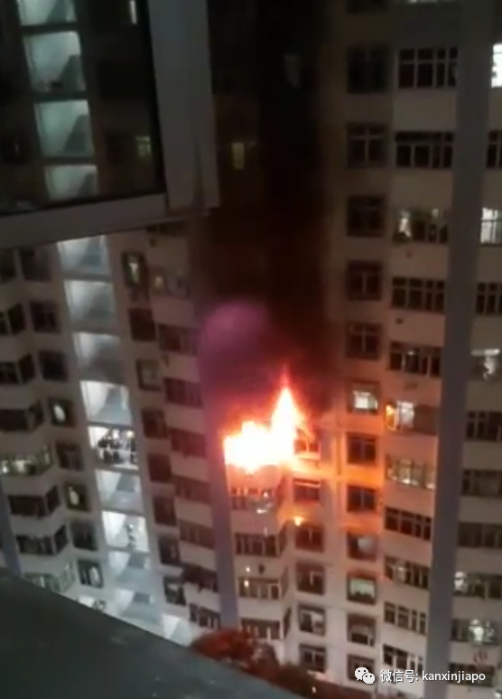 新加坡组屋深夜爆炸狂烧！5人受伤入院，百人紧急疏散