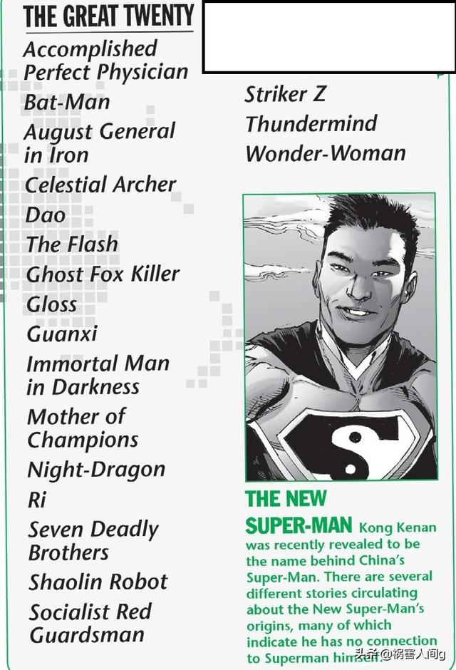 DC中国超英团队“十豪侠”