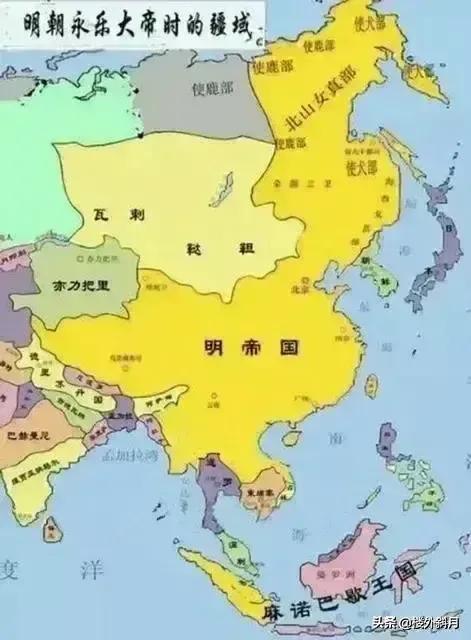 中国元明清三代极盛时期的疆域