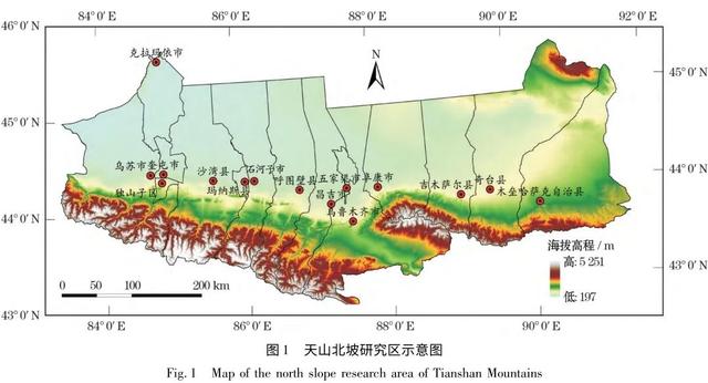 基于GIS的天山北坡聚落地名文化景观分析