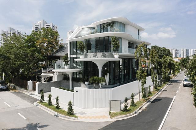 新加坡沿海别墅，建筑呈现螺旋曲线之美