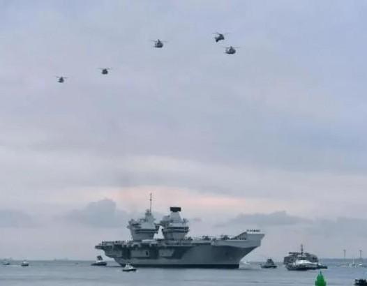 英国航母战斗群进入南中国海，美媒挑唆其“驶入中国岛礁12海里”