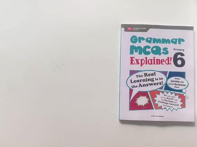 新加坡小学英语语法《Grammar MCQS Explained!》