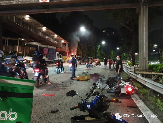 1死6伤！新加坡发生罕见致命车祸，五车连环相撞起火狂烧