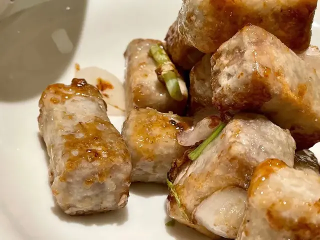 潮爸7月14日午餐记录，在国广八楼品尝莆田菜，芋头和蛏子很棒