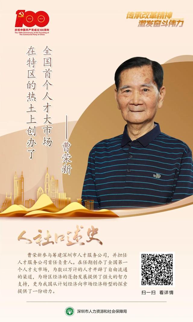 人社口述史 | 曹荣新：在特区的热土上创办了全国首个人才大市场