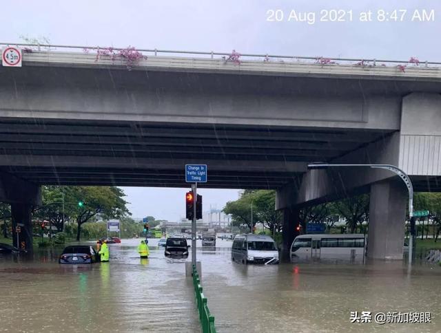 新加坡突降暴雨，全岛多处淹水！多车受困，惊动民防部队紧急救援