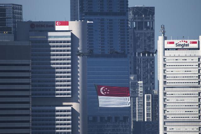 新加坡举行国庆庆典检阅礼