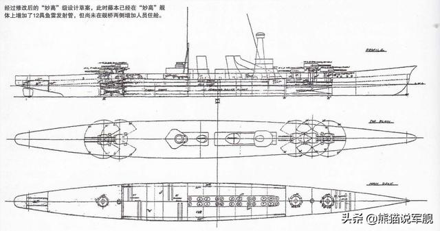 10门三年式二号50倍径203毫米炮，远超限定的“条约重巡”