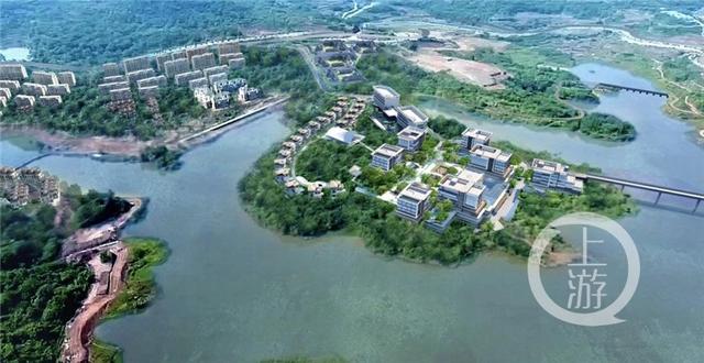 璧山首个五星级酒店主体建设完工 明年底开启“湖上生活”