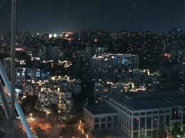 南昌之星摩天轮 夜景（摩天轮俯视一江两岸）