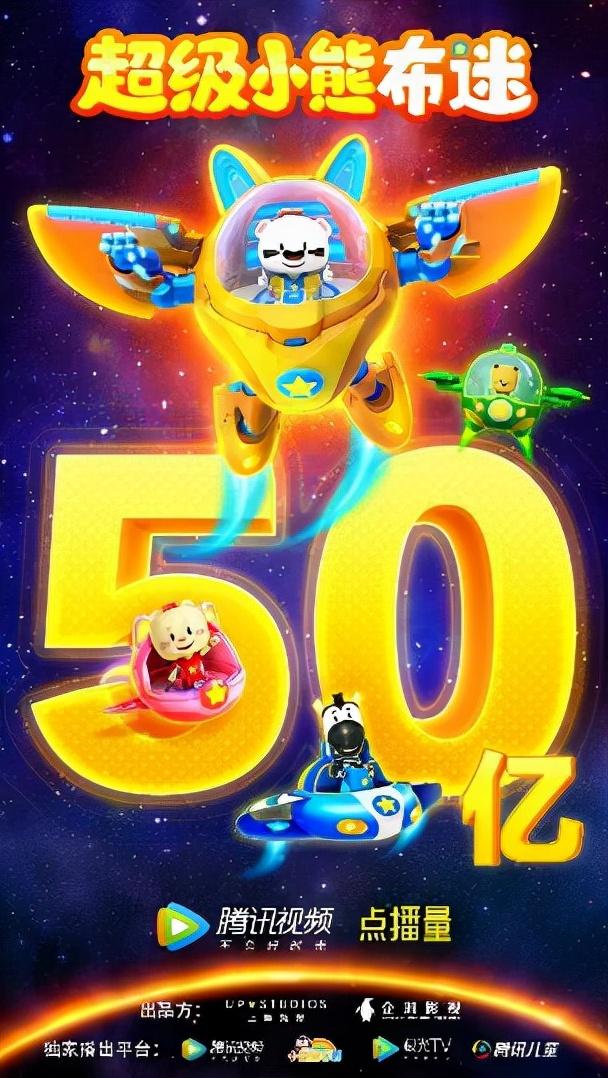 国产动画《超级小熊布迷》腾讯视频独播播放量破50亿