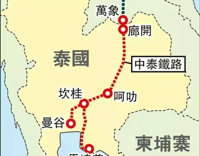 北京、上海经昆明分别到老挝、泰国、柬埔寨的泛亚铁路正变为现实