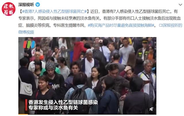 又见致命病菌！香港79人感染7人死亡！处理这种鱼要加倍小心