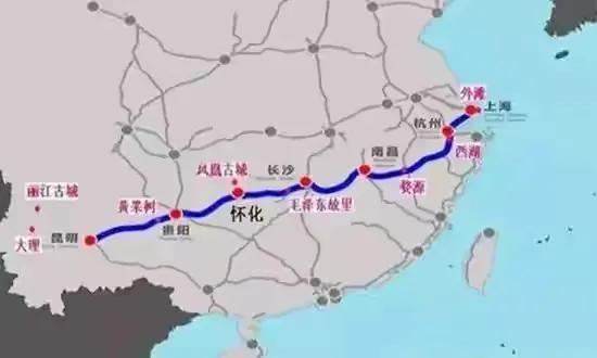 北京、上海经昆明分别到老挝、泰国、柬埔寨的泛亚铁路正变为现实