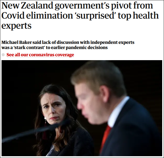 新西兰放弃“病例清零”策略，国内卫生专家震惊：没有征求我们意见就做了决定