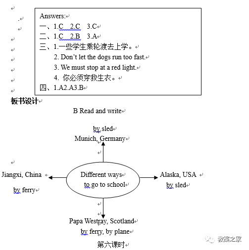 人教版六年级英语上册教案（二）