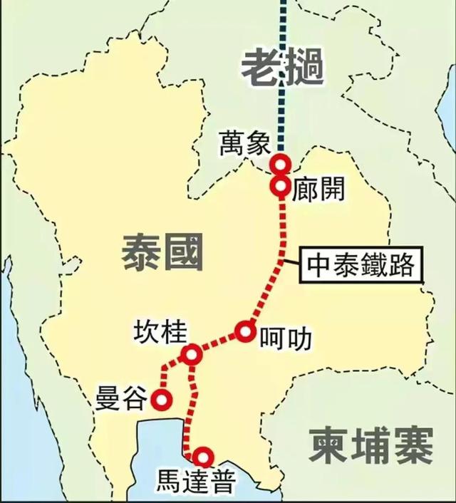 北京、上海经昆明分别到老挝、泰国、柬埔寨的泛亚铁路正变为现实