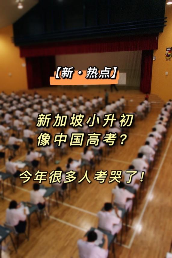新加坡小升初，像中国高考？今年很多人考哭了