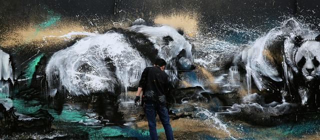 涂鸦艺术家陈英杰：水墨融入涂鸦，让中国风水墨画惊艳全世界