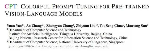 NLP大火的prompt能用到其他领域吗？清华孙茂松组的 CPT 了解一下