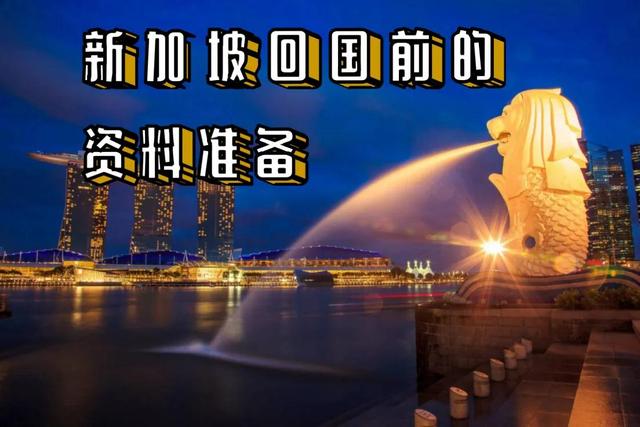 新加坡回国前的资料准备