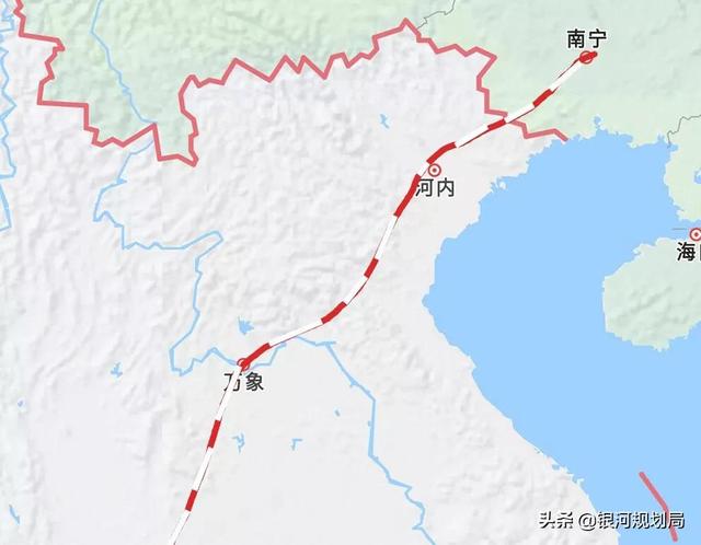 南宁至泰国曼谷高铁，设计时速350km/h，南宁的崛起之路