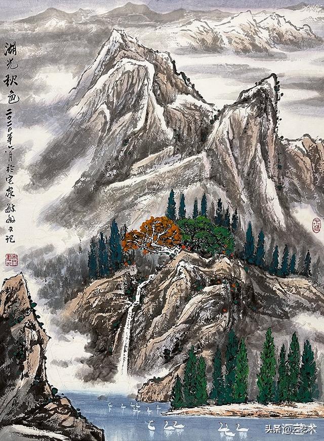 五彩的山水｜|毓敏画意