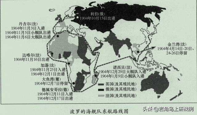 日俄战争对马海战俄国为什么输？来看看舰队增援途中那些神操作