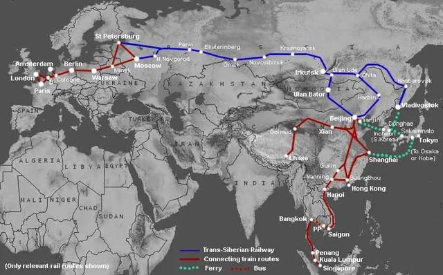 地球最长的火车线路：乘火车从葡萄牙一路玩到新加坡