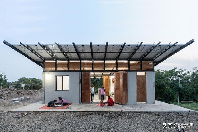 印度PowerHYDE住宅，探索了可持续的设计手段