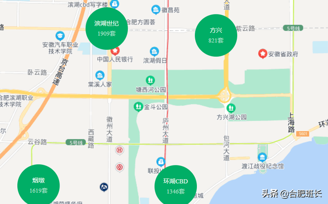 200到1000万分别能在合肥市区买哪些二手房小区和多大的？