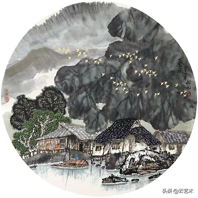 五彩的山水｜|毓敏画意