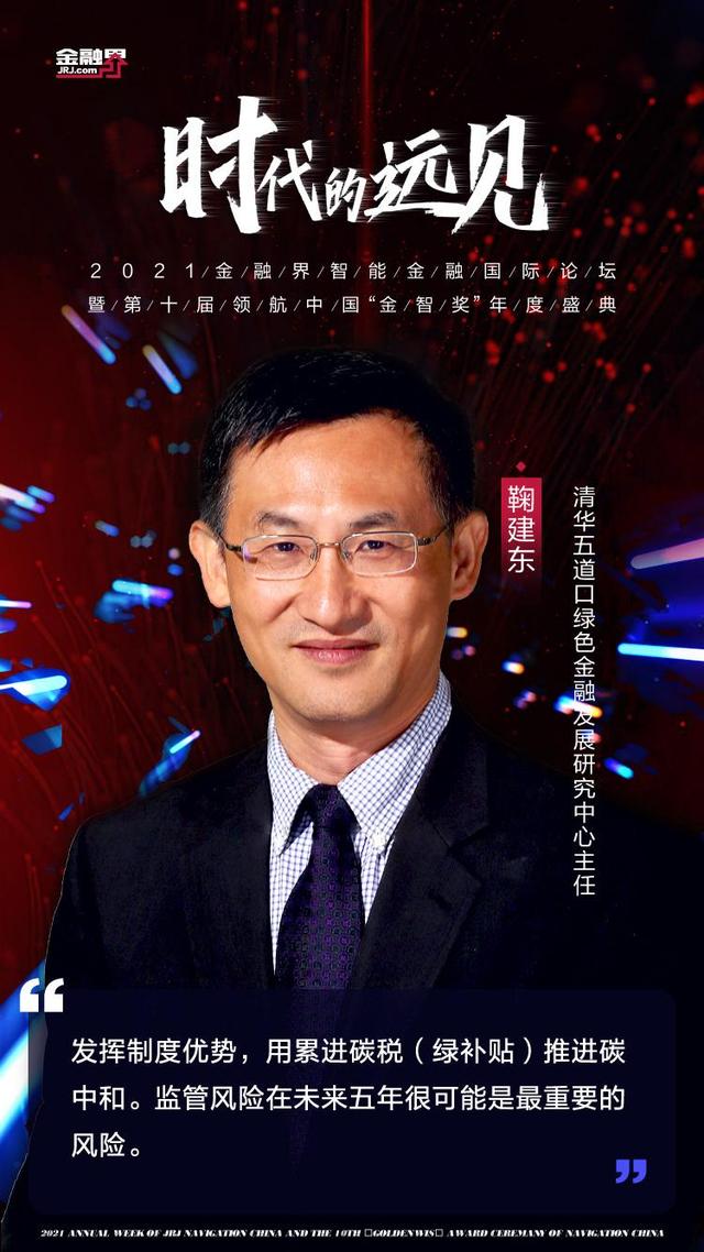 清华五道口绿色金融发展研究中心主任鞠建东：发挥制度优势，用累进碳税（绿补贴）推进碳中和